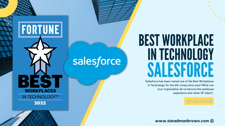 Salesforce: Best Workplaces in Technology 6 years in a row!