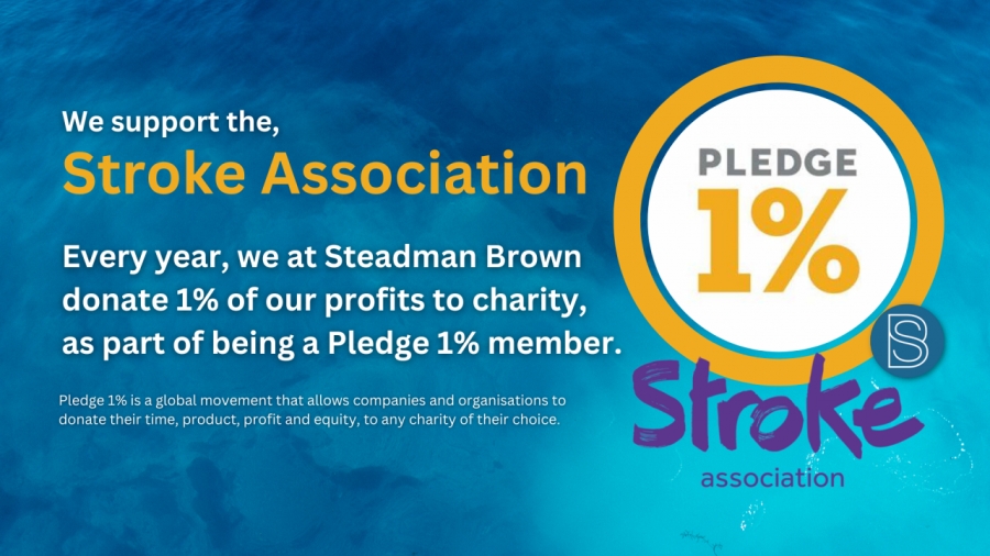 We Pledge 1% to The Stroke Association!