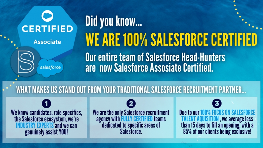 we are 100% SALESFORCE CERTIFIED